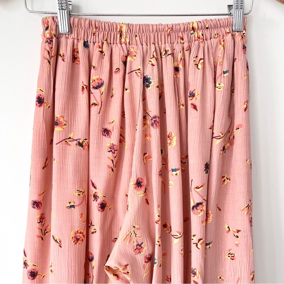 Faithfull The Brand Floral Printed Wide Leg Pants Tie Front High Waist - Picture 8 of 10